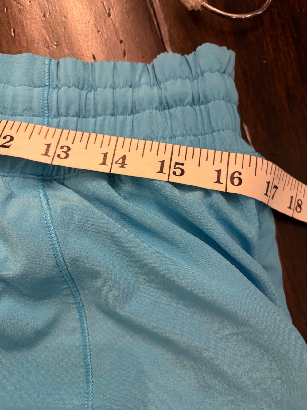 lululemon athletica Sky Blue Women's Run Shorts size 14 - Picture 8 of 8
